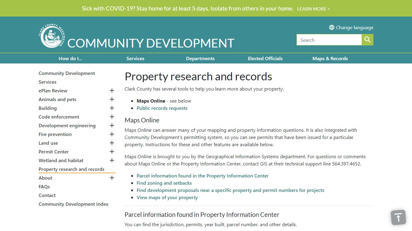 Property research and records | Clark County